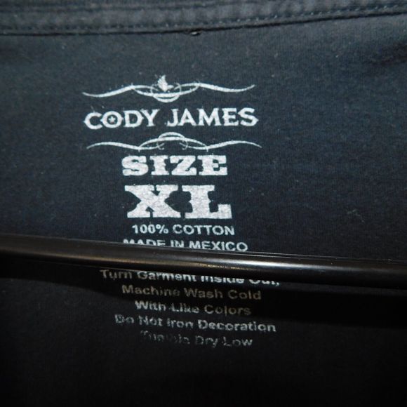 Cody James Tee Shirt Adult XL Faded Black Graphic Logo Casual Short Sleeve - Picture 2 of 7